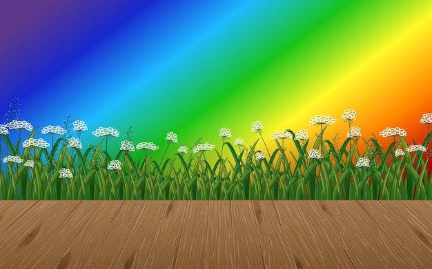 Free vector colourful rainbow gradient background