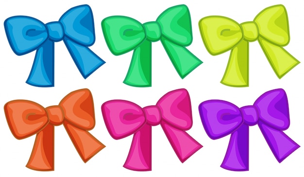 Free vector colourful ribbons