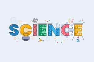 Free vector colourful science work concept