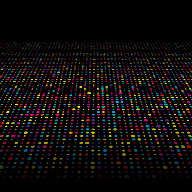 Colourful techno dots background