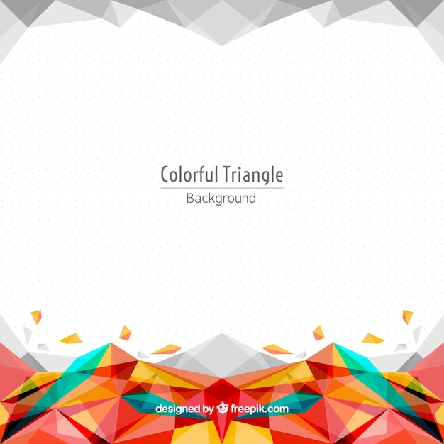 Colourful triangle background