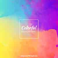 Free vector colourful watercolour background