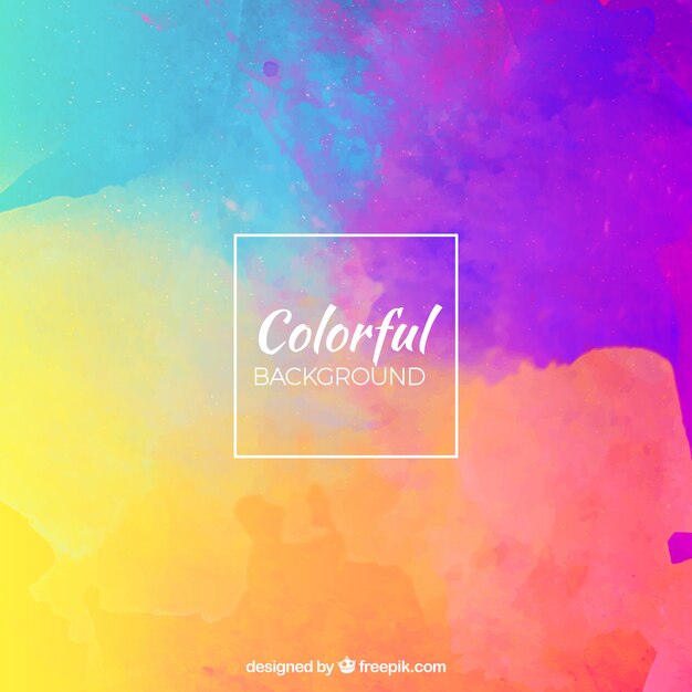 Colourful watercolour background