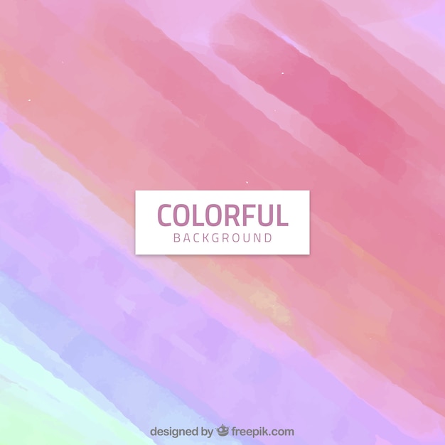 Free vector colourful watercolour background