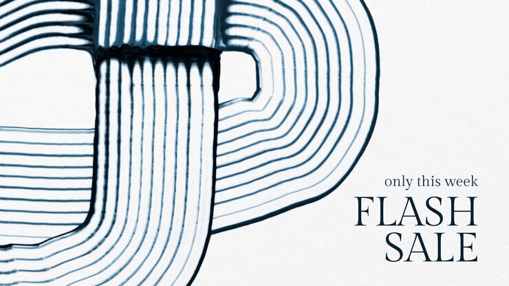 Free Vector comb painting sale template vector abstract marketing banner for fashion brands