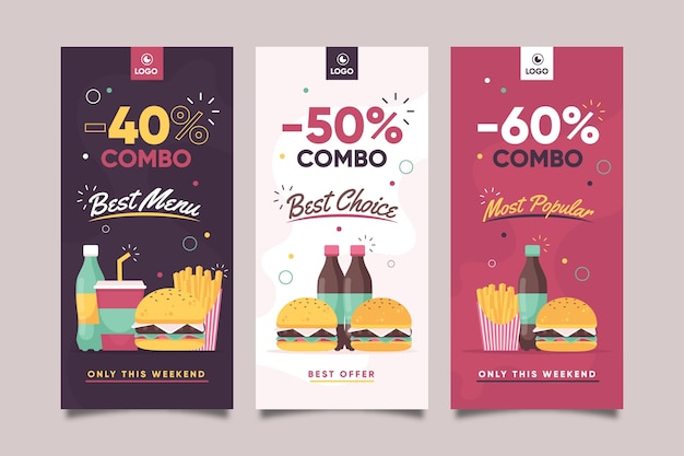 Combo offers banners concept