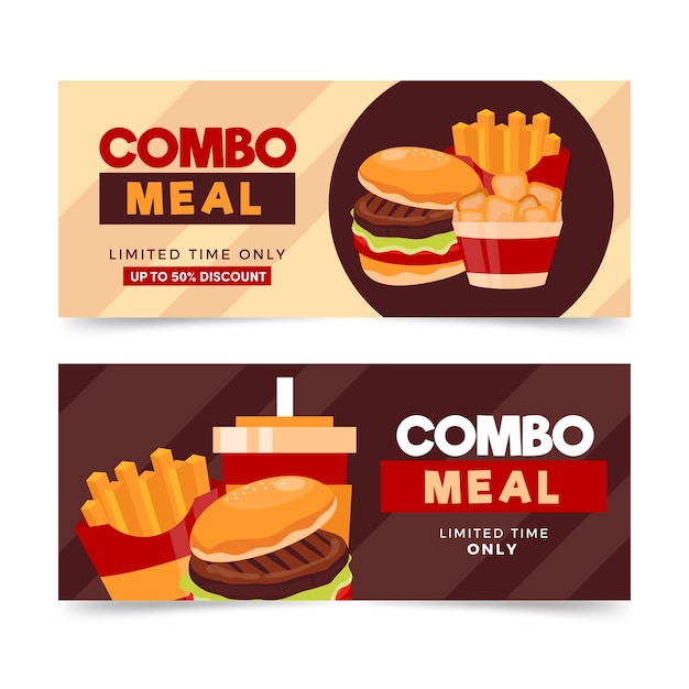 Combo offers banners