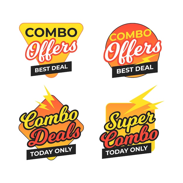 Combo offers - labels concept