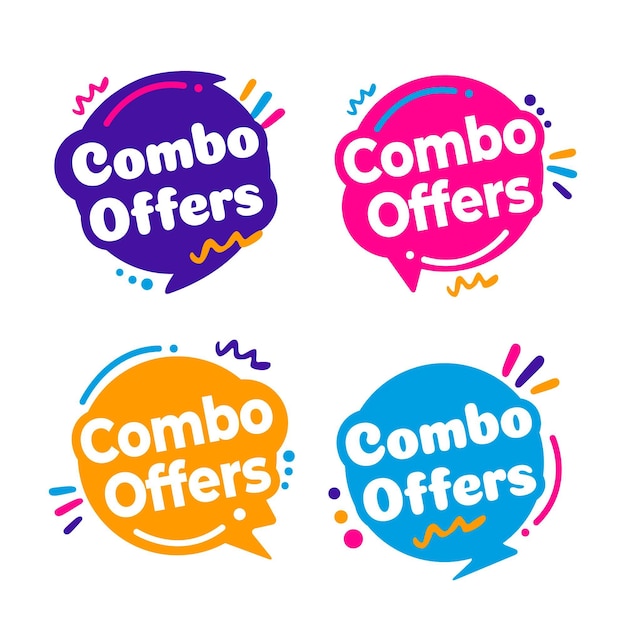 Combo offers - labels concept