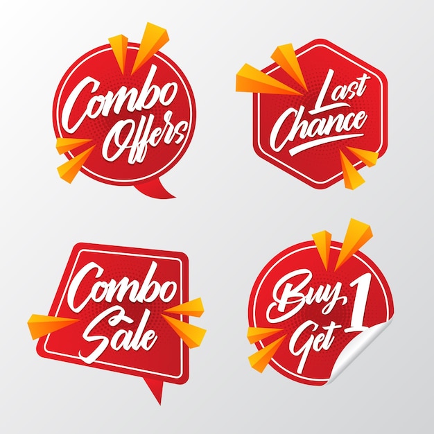 Combo offers labels