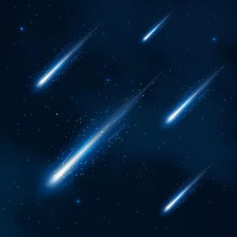 星空​の​彗星​シャワー​。​宇宙​の​彗星​、​宇宙​の​シャワー​星空​、​夜空​の​彗星​、​イラスト​の​彗星​。​ベクトル​の​抽象的​な​背景