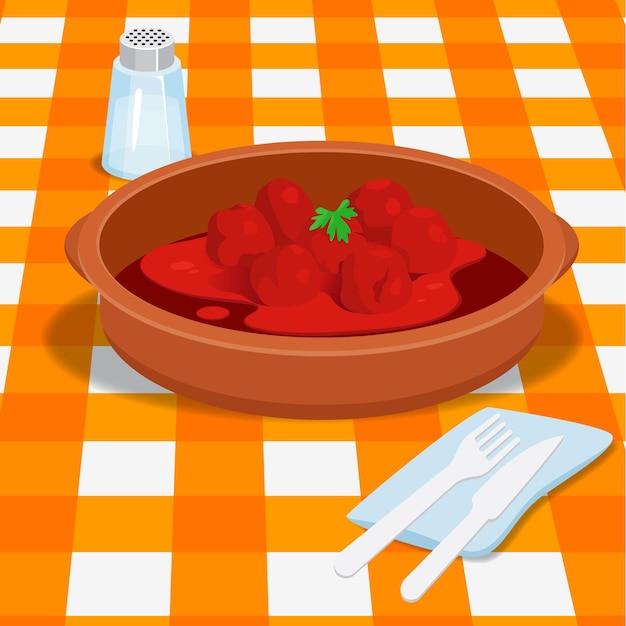 Free vector comfort food concept