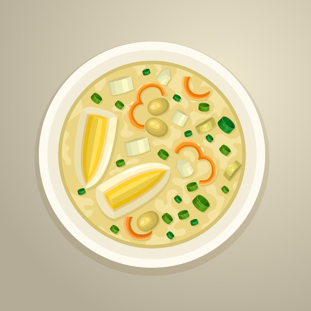 Бесплатное векторное изображение Иллюстрация еды комфорта