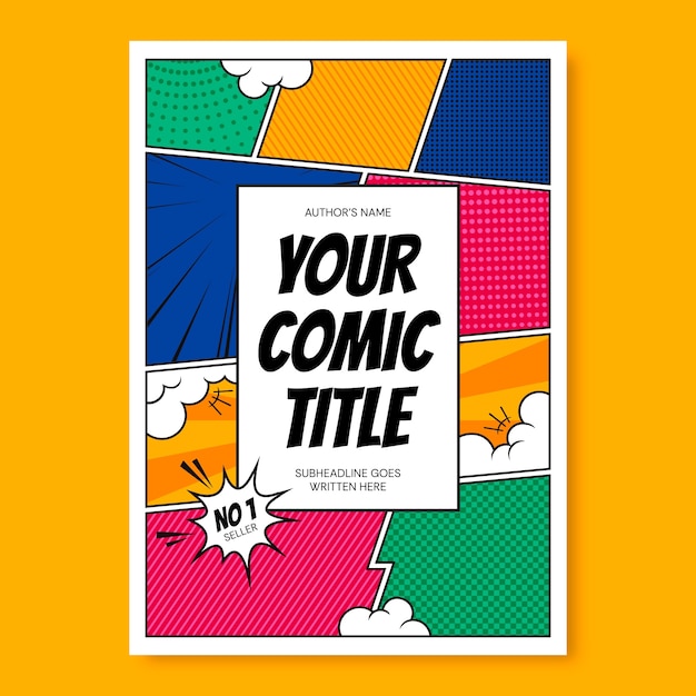 comic book cover design template