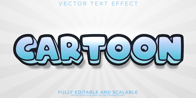 Free vector comic book text effect editable cartoon and pop art text style