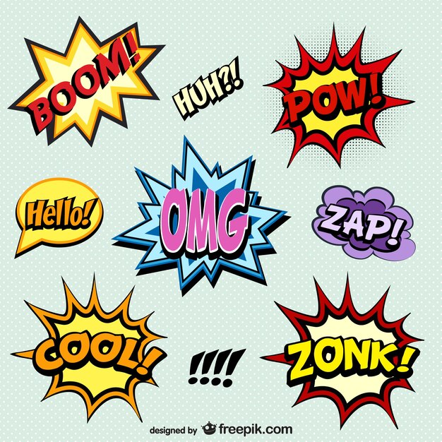 comic book words onomatopoeia