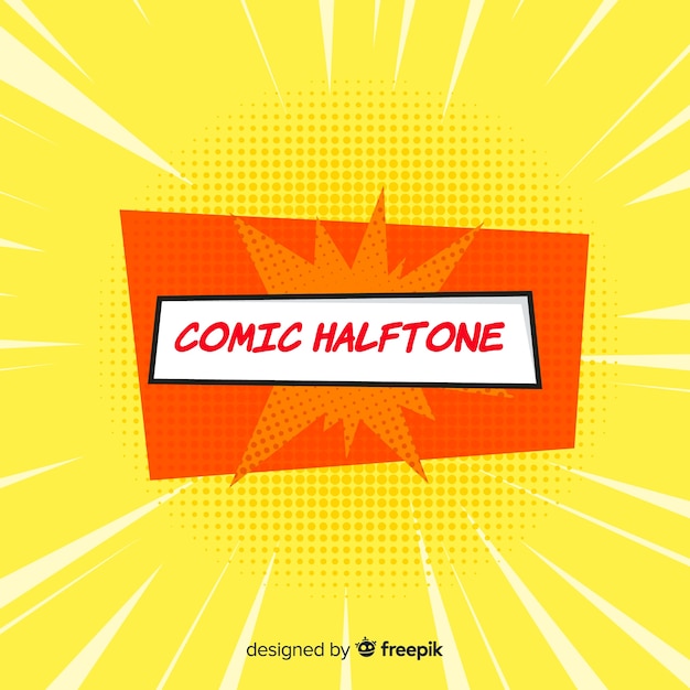 Comic halftone background