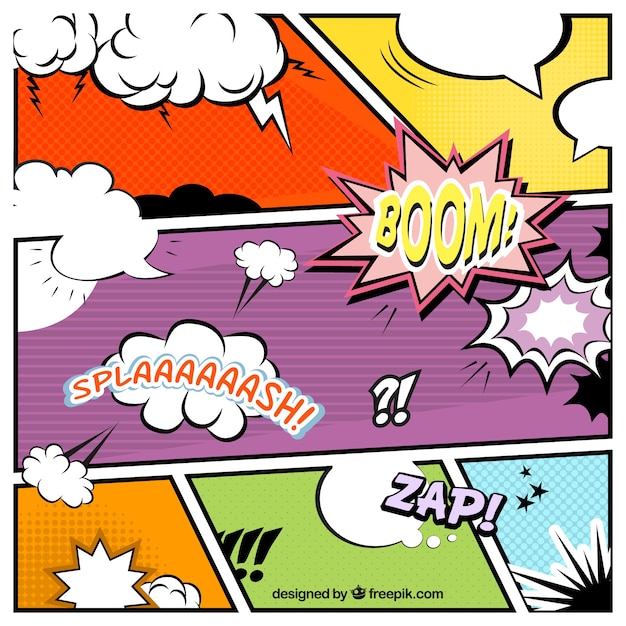 Comic speech bubbles collection