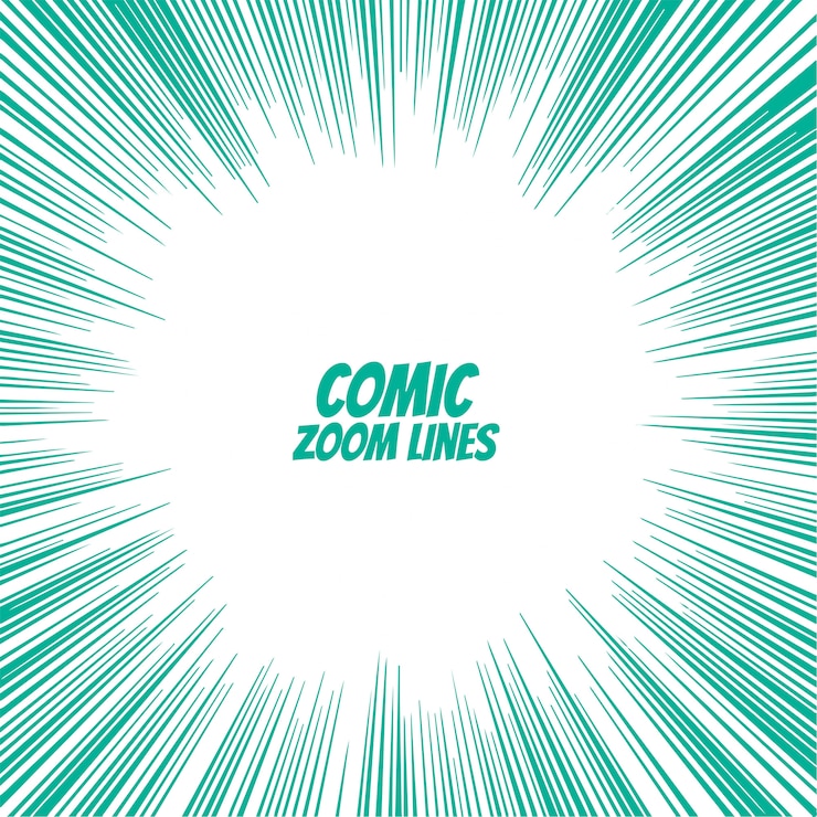 Free Vector comic speed zoom lines background