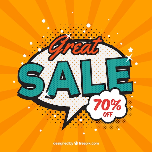 Free vector comic style sale design