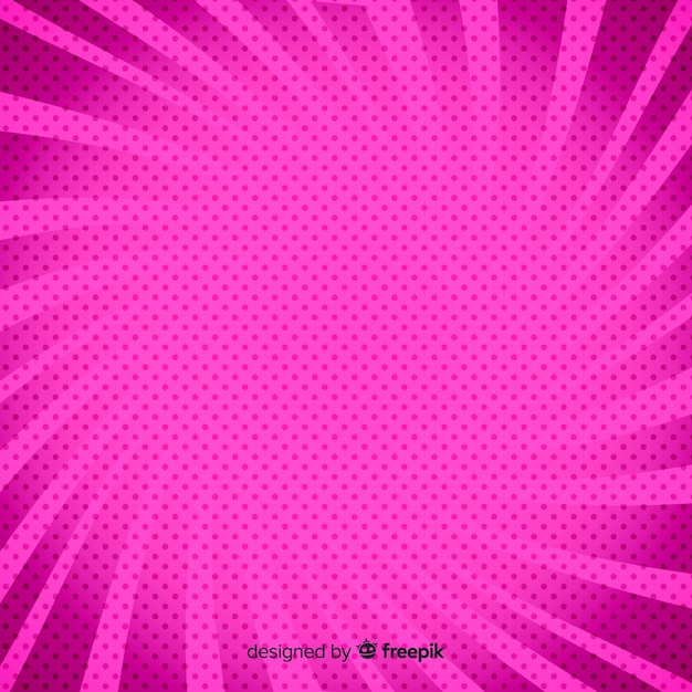 Free vector comic or superhero background in halftone style