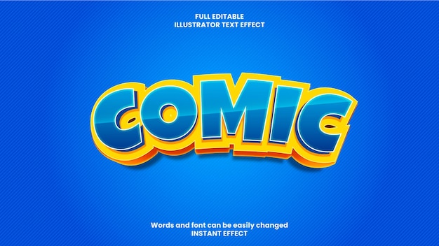 Free vector comic text effect