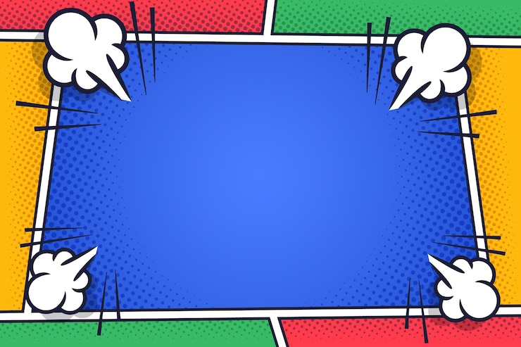 無料Vector ハーフトーン効果のある漫画の背景