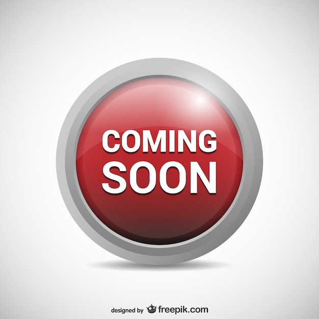 Free vector coming soon button