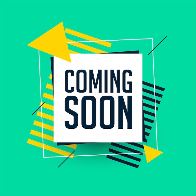 Coming soon marketing campaign template for social media post