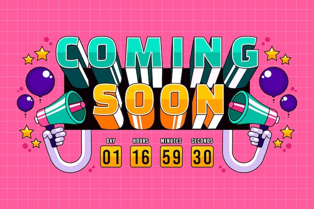 Coming soon teaser background