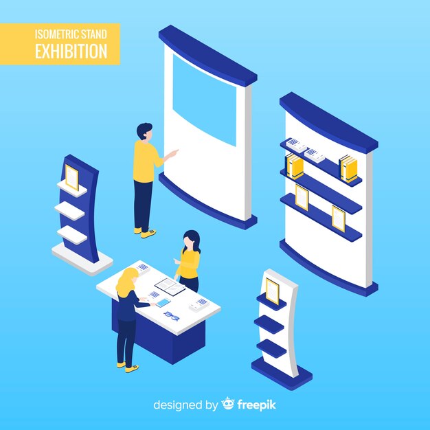 Commercial isometric stand exhibition design
