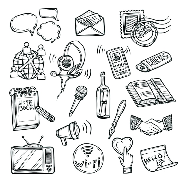 Communication Icon Set