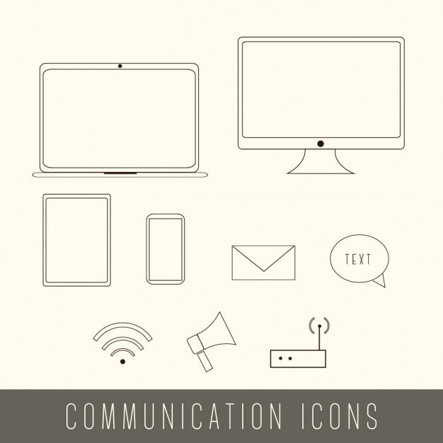 Free vector communication icons