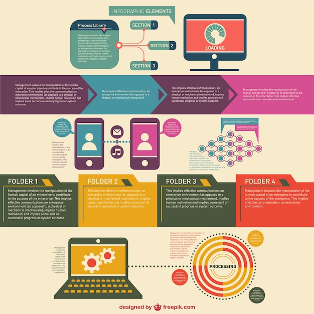 Vettore gratuito comunicazione elemento di design infografica