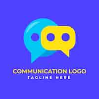 Free vector communication logo template design