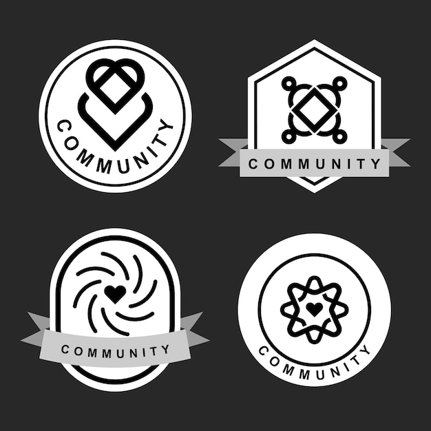 Community logo set 