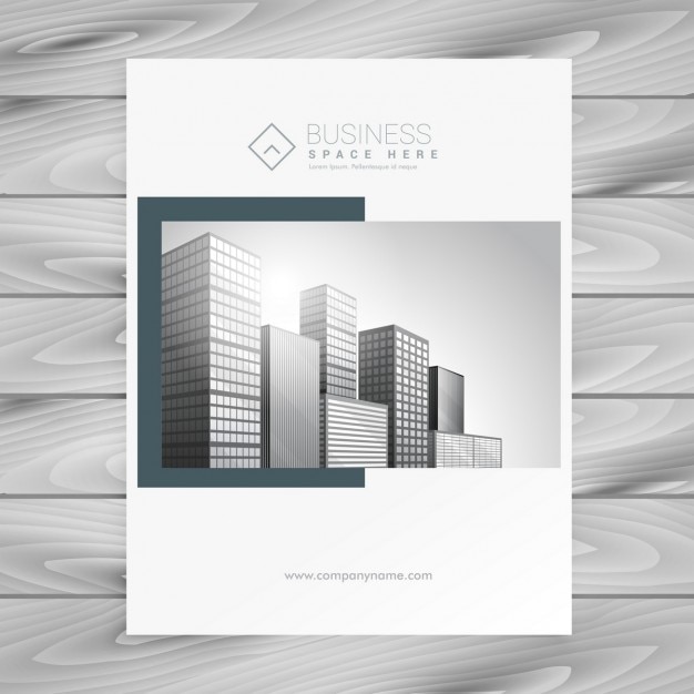 Free vector company brochure in an elegant style