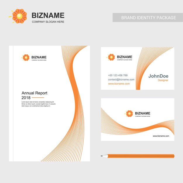 Company brochure with creative design 