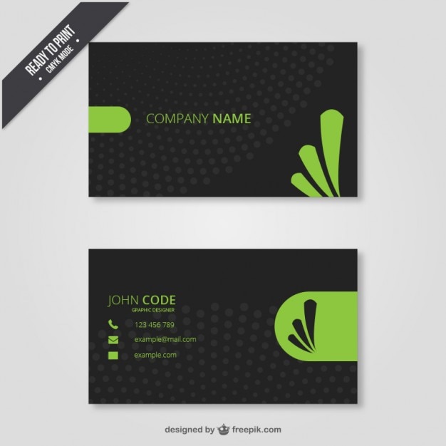 Company card design