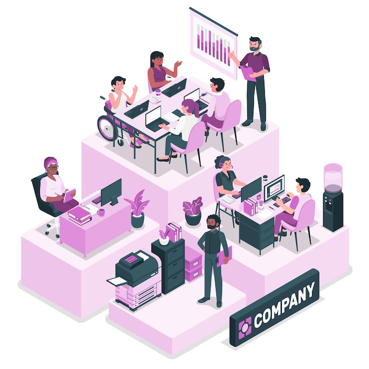 Free Vector company concept illustration