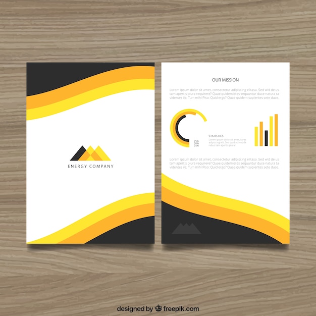 Free vector company flyer template