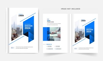 Company profile brochure bi fold template layout design colorful corporate business brochure theme