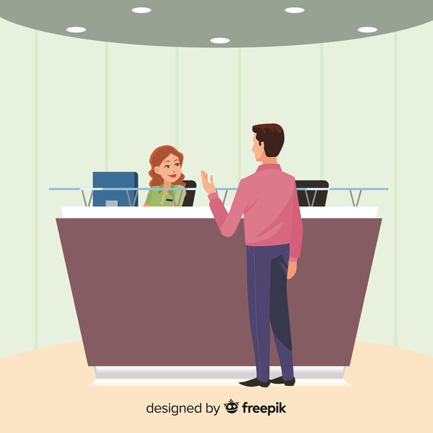 Receptionist Free Vectors Stock Photos Psd