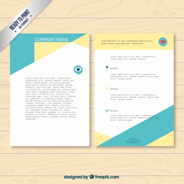 Free vector company template flyer