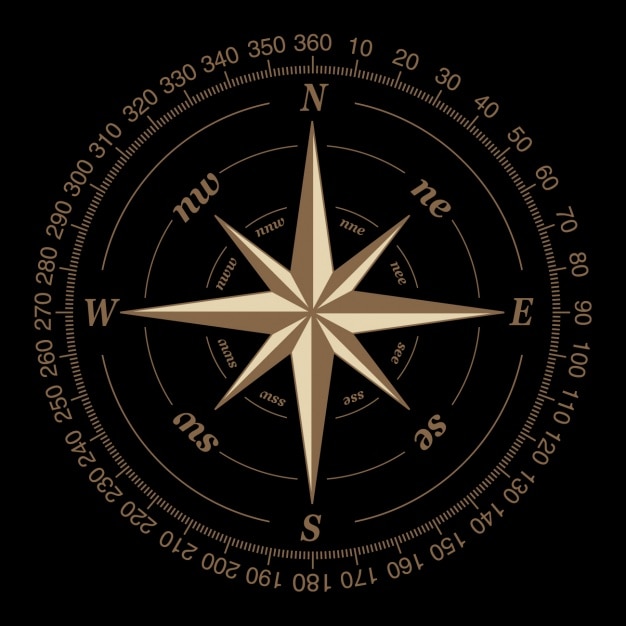 Download Black Minimalist Compass Rose Wallpaper  Wallpaperscom