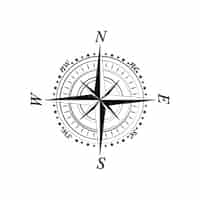 Free vector compass design