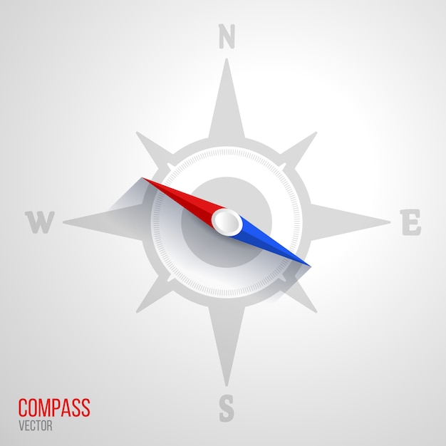 Free vector compass icon illustration