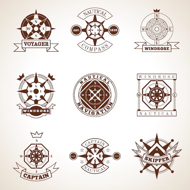 Compass Label Set