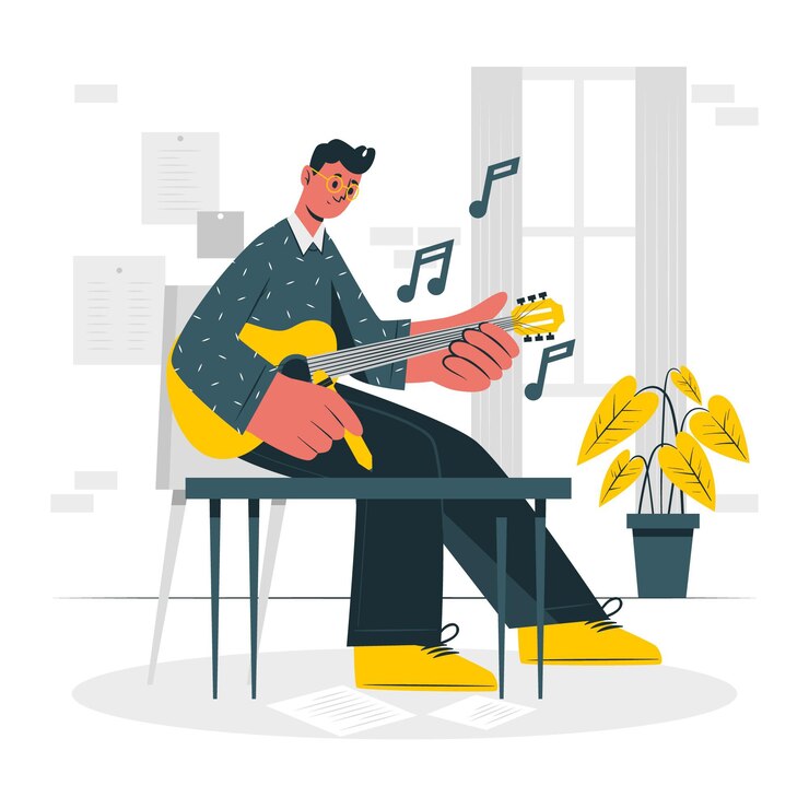 Free Vector composer concept illustration