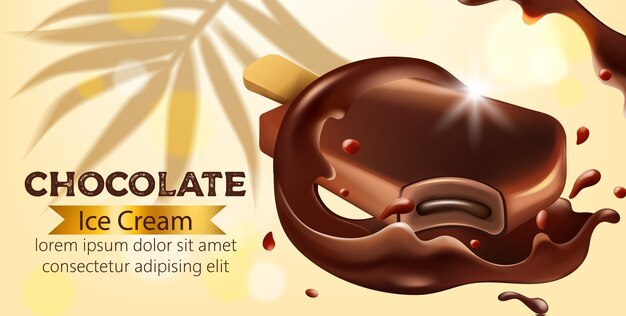 チョコレートアイスクリームの組成
